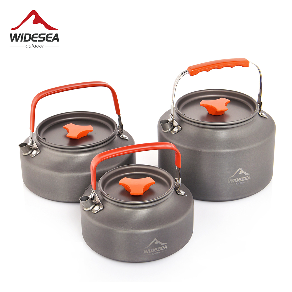 Camping Cooking Kits - Widesea 1.1L 2L1.5L Camping กาต้มน้ํากาแฟกลางแจ้งกาต้มน้ําบนโต๊ะอาหารชุดปิกนิกอุปกรณ์เครื่องครัวการท่องเที่ยวเครื่องครัว