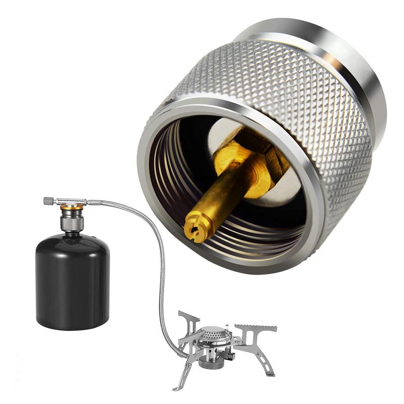 Camping Cooking Equipment Gas - อะแดปเตอร์โพรเพนถึงบิวเทนอะแดปเตอร์โพรเพนเป็นบิวเทนกระบอกกลางแจ้งอะแดปเตอร์กระป๋อง LPG สําหรับอะแดปเตอร์เตาแคมปิ้งกลางแจ้ง
