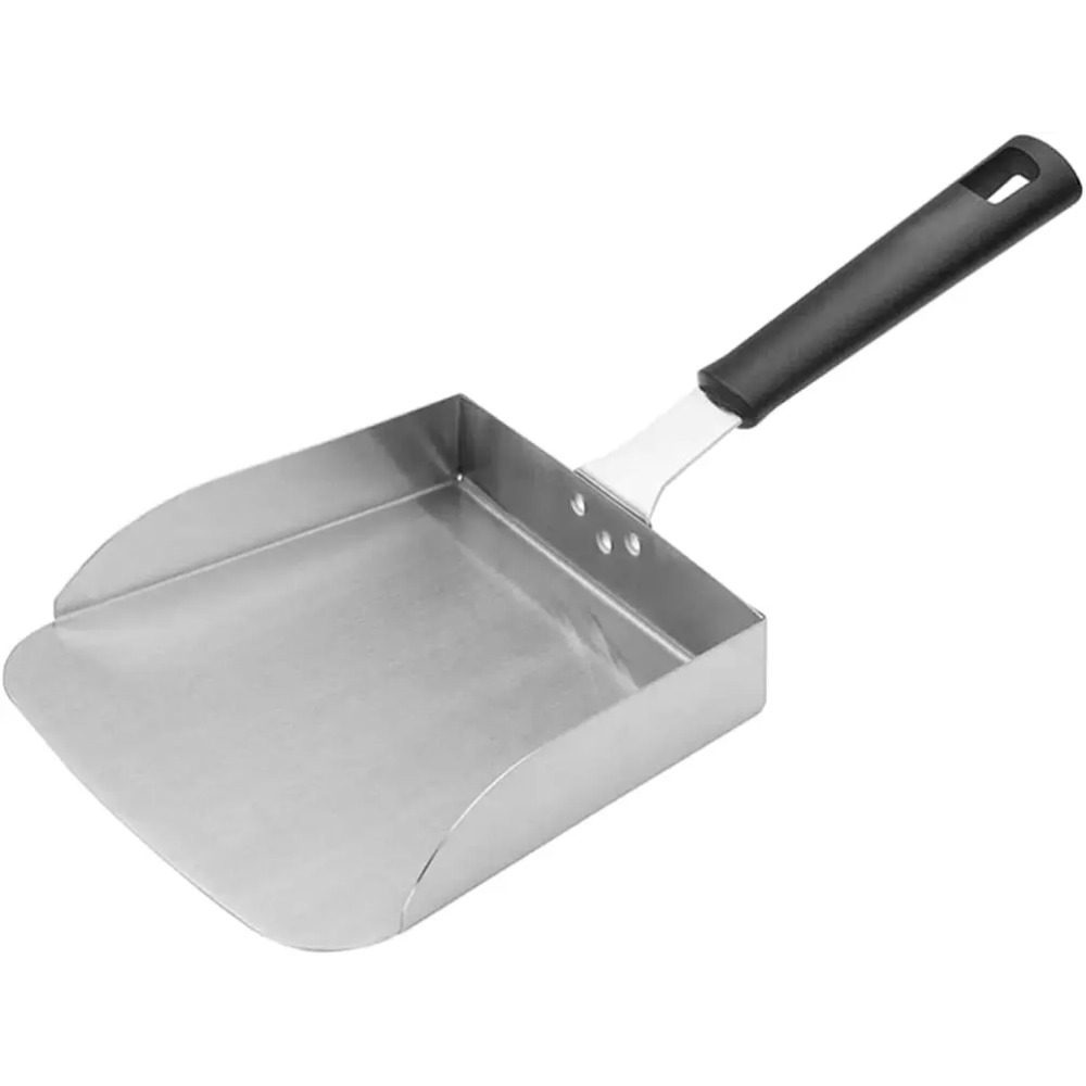 Camping Cooking Vegetables - ที่ตักอาหารสแตนเลสสำหรับทำแฮมเบอร์เกอร์ เฟรนช์ฟรายส์ ข้าว ผัก ใช้ในครัวเรือน ตั้งแคมป์