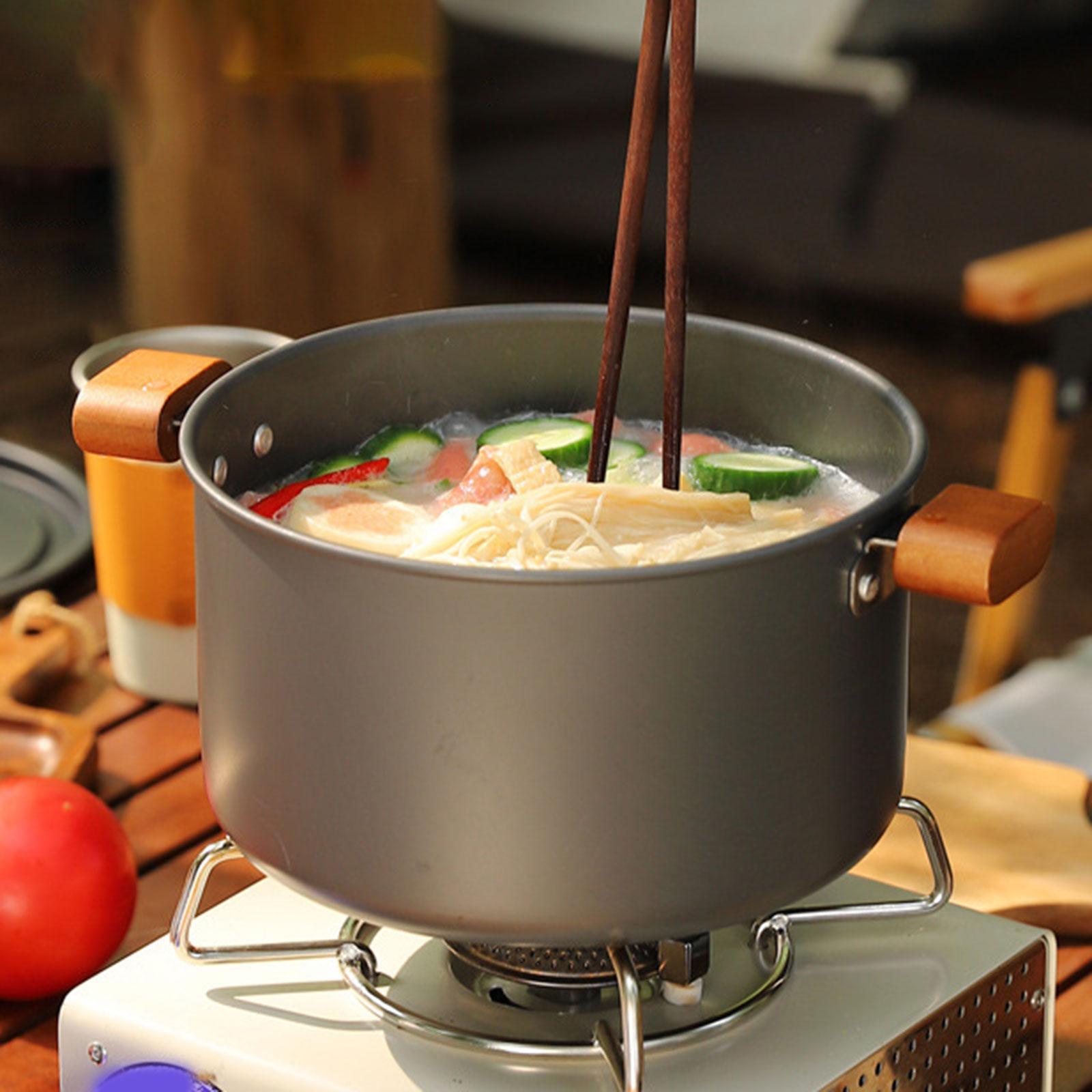 Camping Cooking Utensil Bag - หม้อซุปสำหรับตั้งแคมป์ อุปกรณ์ครัวแบบพกพา พร้อมกระเป๋าใส่ อุปกรณ์ทำอาหารกลางแจ้ง หม้อทำอาหารสำหรับกิจกรรมกลางแจ้ง