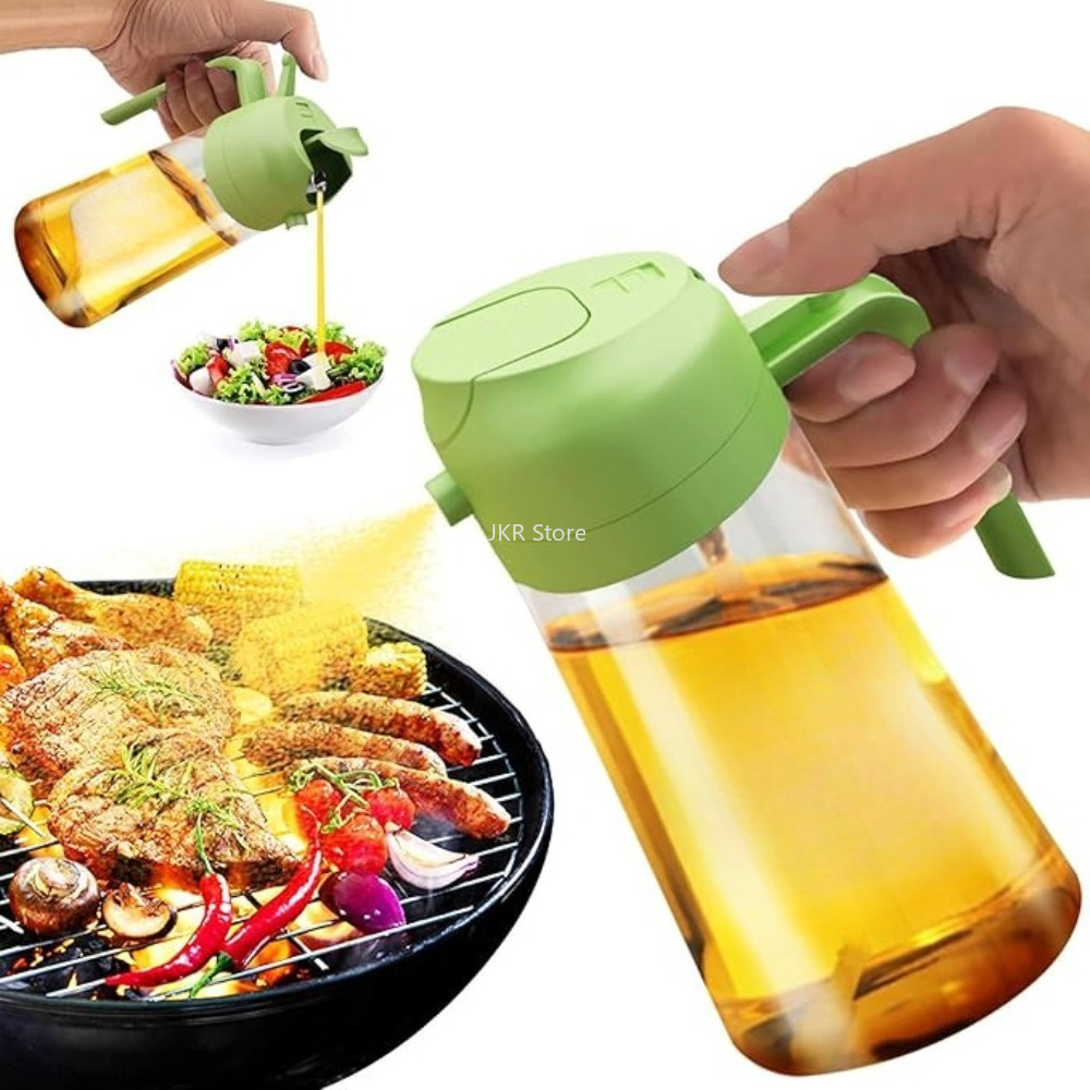 Camping Cooking - ขวดสเปรย์น้ำมันมะกอก 2 in 1 ขนาดใหญ่ สำหรับทำอาหาร