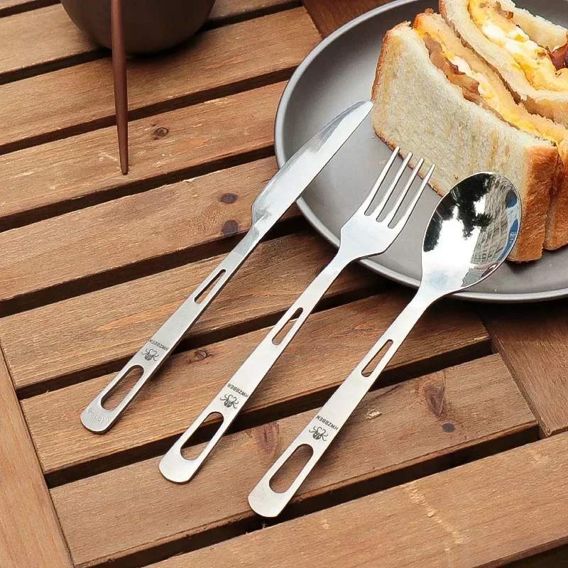 Camping Cooking Kits - Hwzbben ชุดมีดส้อมช้อนไทเทเนียมแบบพกพาใช้บนโต๊ะอาหารปิกนิกตั้งแคมป์เครื่องมือทำครัวถ้วยชามน้ำหนักเบาพิเศษ