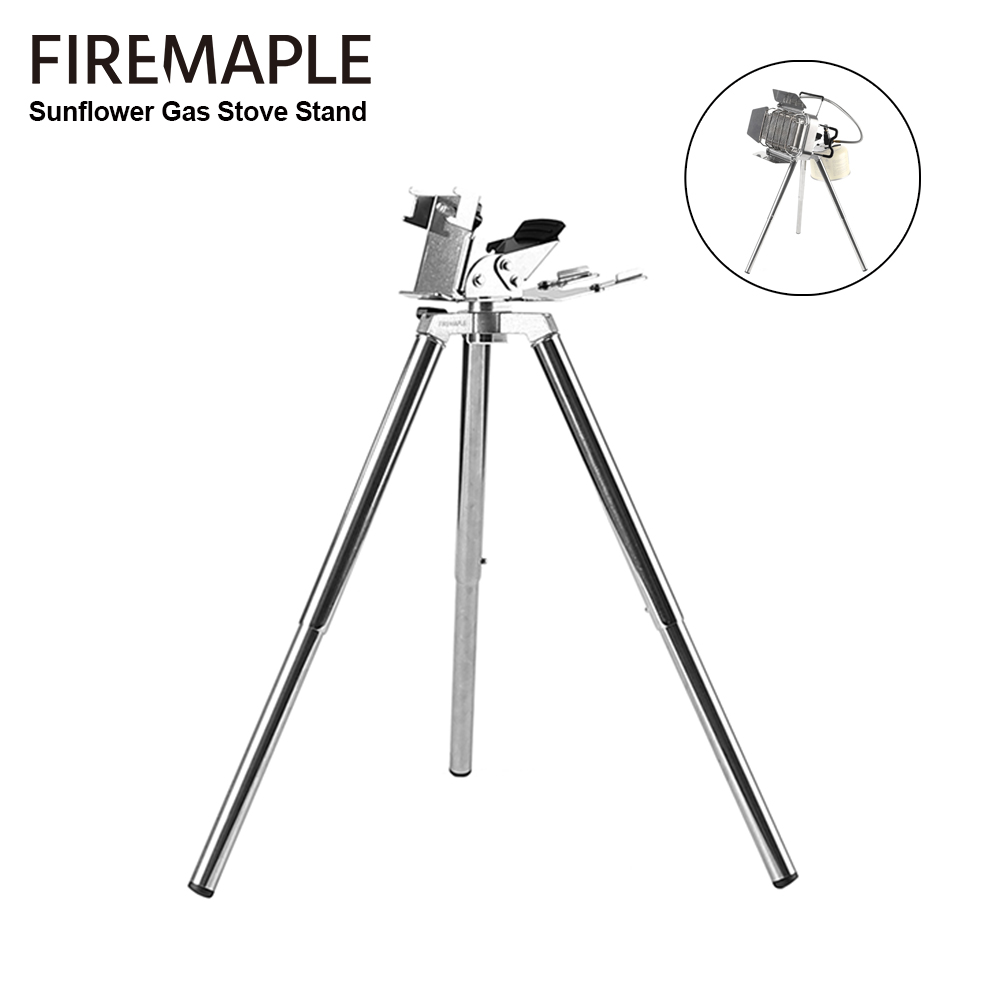 Camping Cooking Set Lightweight - Fire-Maple Sunflower เตาแก๊สขาตั้ง 1/4 ''สกรูน้ําหนักเบาเครื่องทําความร้อนแก๊สขาตั้งกล้องสแตนเลสกลางแจ้ง Burner