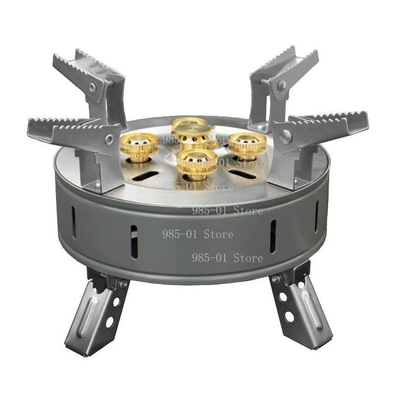 Camping Cooking Fire Stove - เตาแก๊สพกพาแบบกันลม เตาแก๊สสำหรับต้มน้ำ ใช้สำหรับตั้งแคมป์และทำอาหารกลางแจ้ง