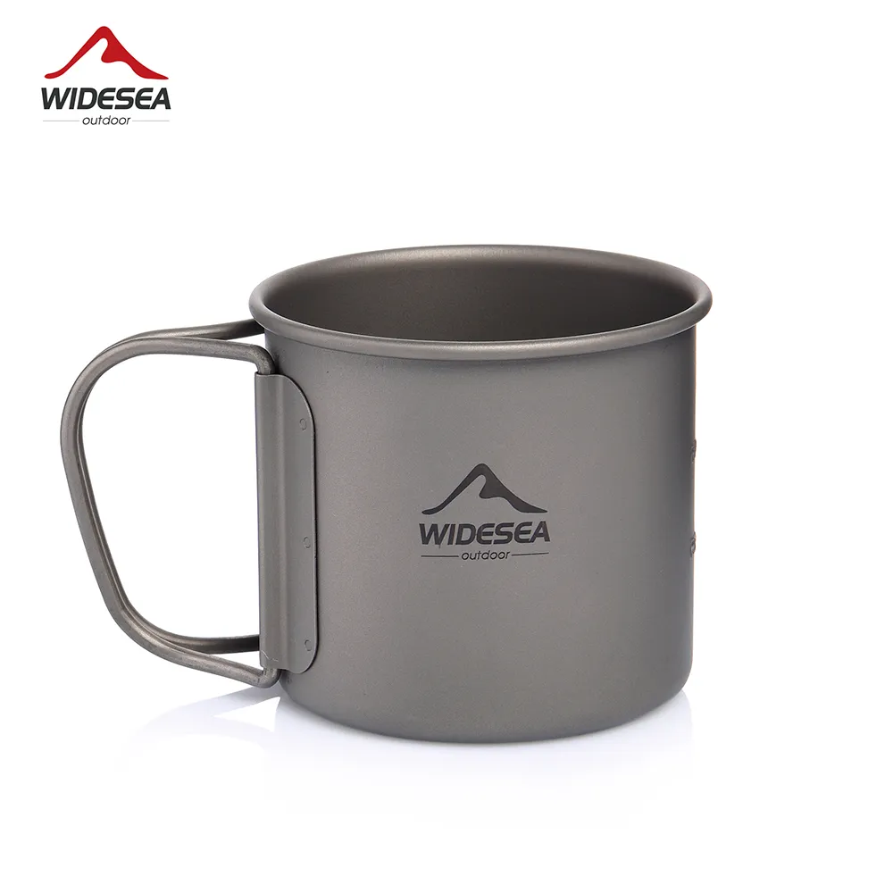 Quechua Camping Cooking Set - แก้วมัคไทเทเนียมสำหรับตั้งแคมป์แบบกว้างอุปกรณ์เครื่องครัวปิกนิกกลางแจ้งชุดทำอาหารเดินทางเครื่องครัวเดินป่า