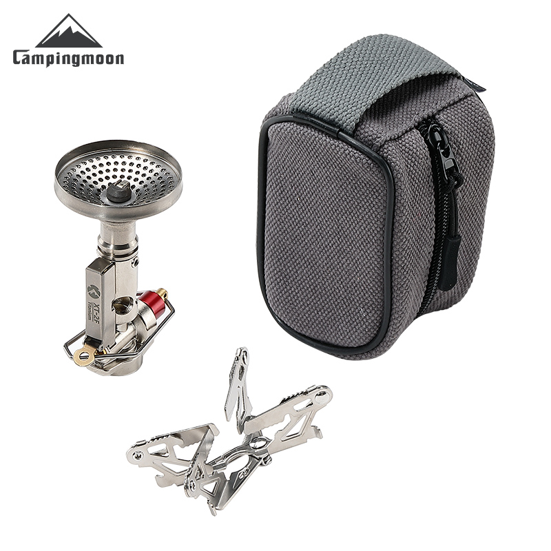 Camping Cooking Gas Stove - เตาแก๊สพกพา CAMPINGMOON XT-2F Xuanfeng Titanium Rocket