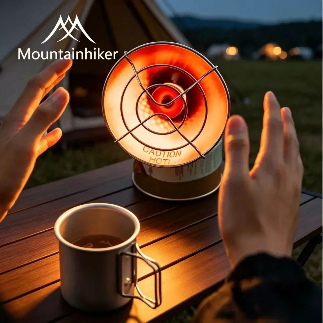 Camping Cooking Gas Stove - เตาแก๊สพกพาขนาดเล็กสำหรับตั้งแคมป์กลางแจ้ง MOUNTAINHIKER เหมาะสำหรับตกปลาน้ำแข็งและเดินป่าในฤดูหนาว