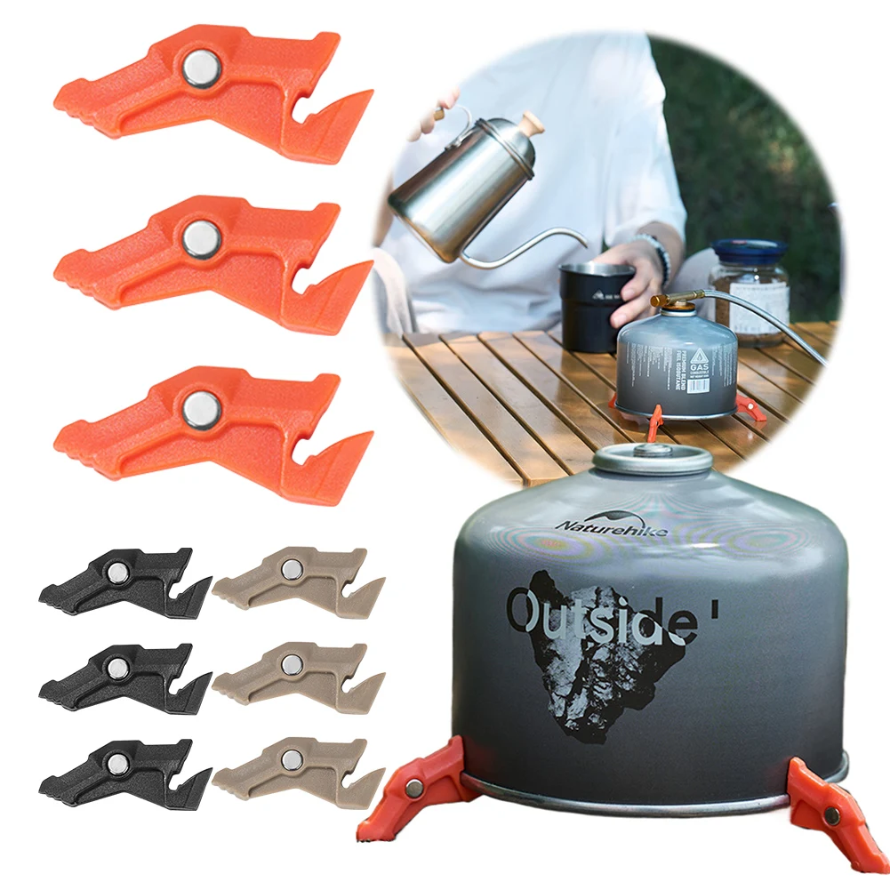 Camping Cooking Gas Stove - ขาตั้งแม่เหล็กขาตั้งกล้องถังแก๊ส Bracket Multifunctional Camping ขาตั้งเตากระป๋อง Stabilizer