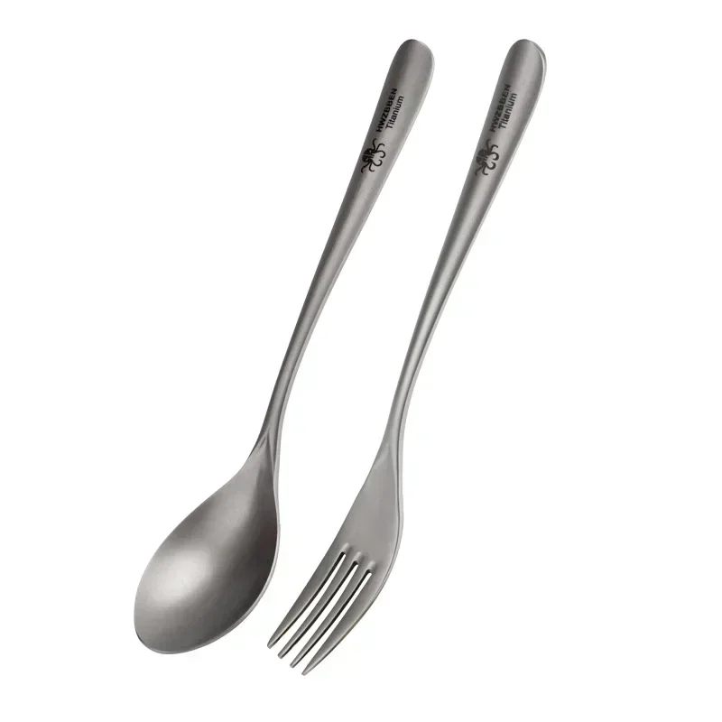 Camping Cooking Set Lightweight - Hwzbben อุปกรณ์รับประทานอาหารแบบพกพาน้ำหนักเบาแบบส้อมตะเกียบ set sendok ตั้งแคมป์กลางแจ้งทำจากไทเทเนียม