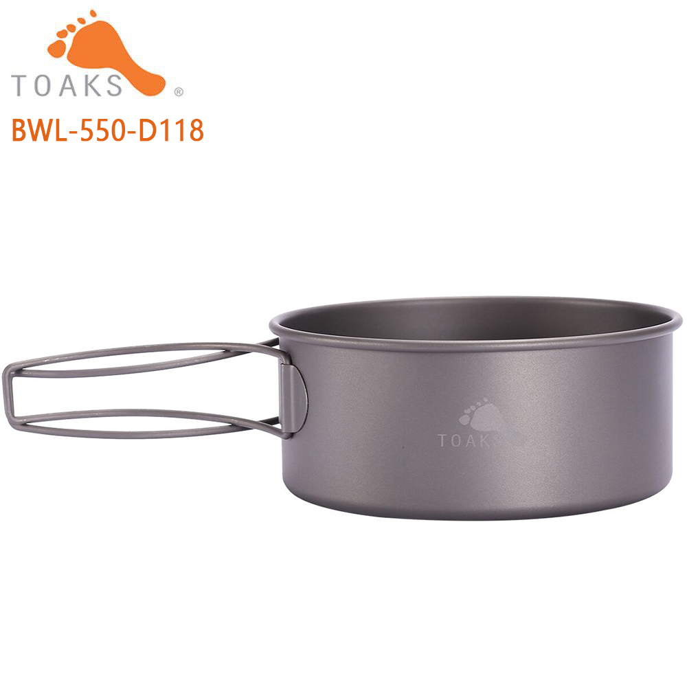 TOAKS BWL-550 ตั้งแคมป์ไทเทเนี - Camping Cooking Set Lightweight บทวิจารณ์และราคา