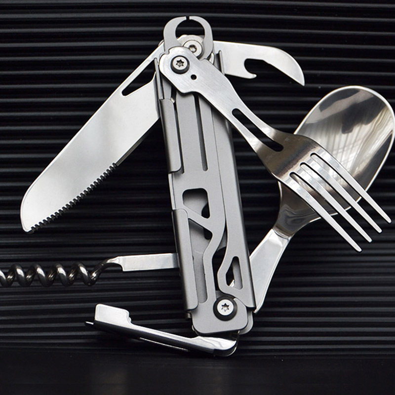 ชุดช้อนส้อมแคมป์ปิ้งอเนกประสงค - Quechua Camping Cooking Set บทวิจารณ์และราคา
