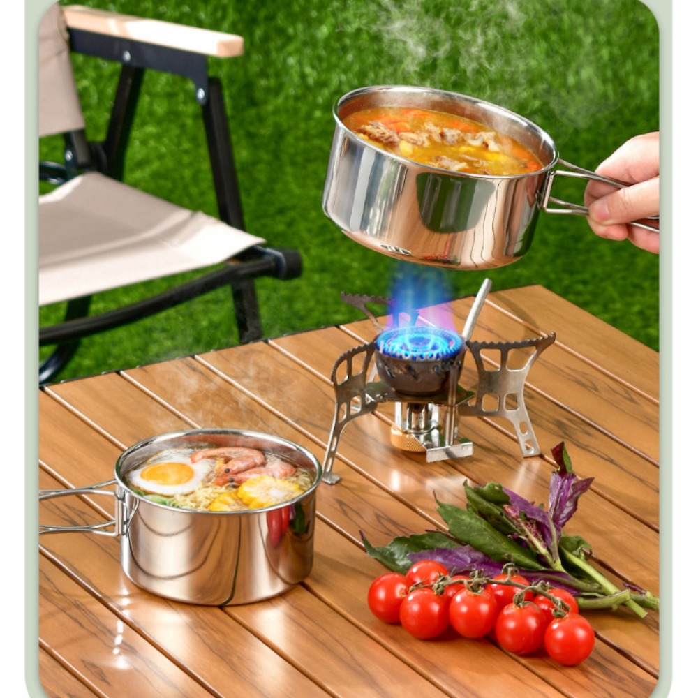 12PCS Adventure Camp Cook Set  - Camping Cooking Pots And Pans Set บทวิจารณ์และราคา