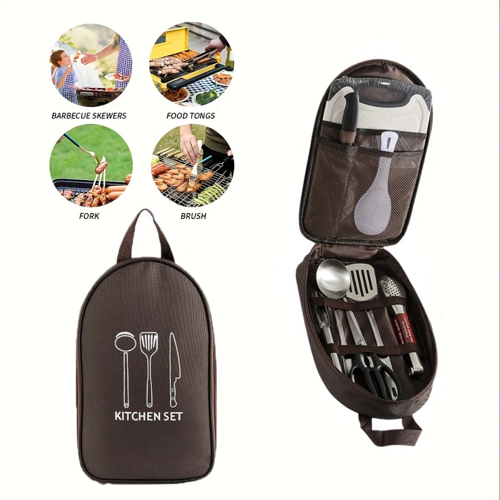 กระเป๋าใส่เครื่องครัวแบบพกพาสำ - Camping Cooking Utensil Bag บทวิจารณ์และราคา