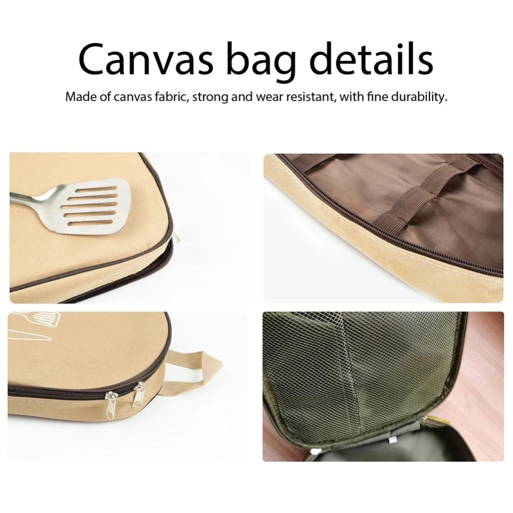 กระเป๋าใส่เครื่องครัวแบบพกพาสำ - Camping Cooking Utensil Bag บทวิจารณ์และราคา