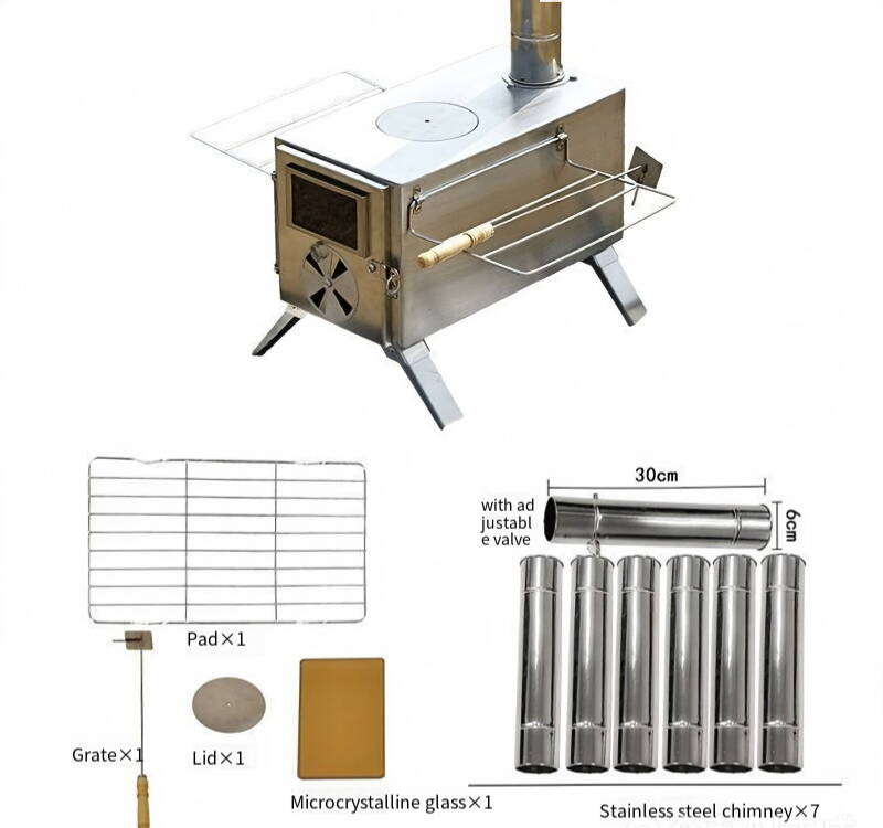 เตาไม้สำหรับตั้งแคมป์ เตาไม้สแ - Camping Cooking Tent บทวิจารณ์และราคา