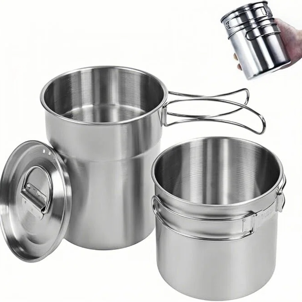 แก้วพับได้สำหรับแคมป์ปิ้ง หม้อ - Camping Cooking Kits บทวิจารณ์และราคา