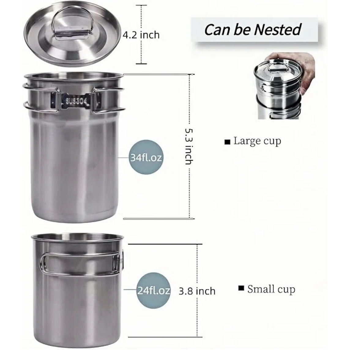 แก้วพับได้สำหรับแคมป์ปิ้ง หม้อ - Camping Cooking Kits บทวิจารณ์และราคา