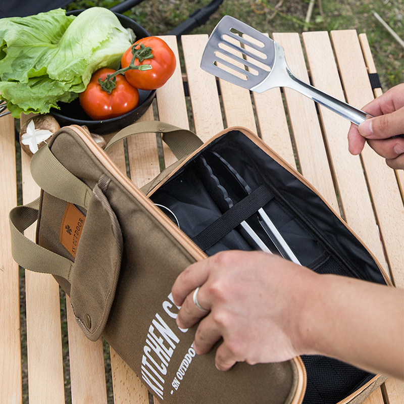 ชุดเครื่องครัวแคมป์ปิ้ง 8 ชิ้น - Camping Cooking Kits บทวิจารณ์และราคา