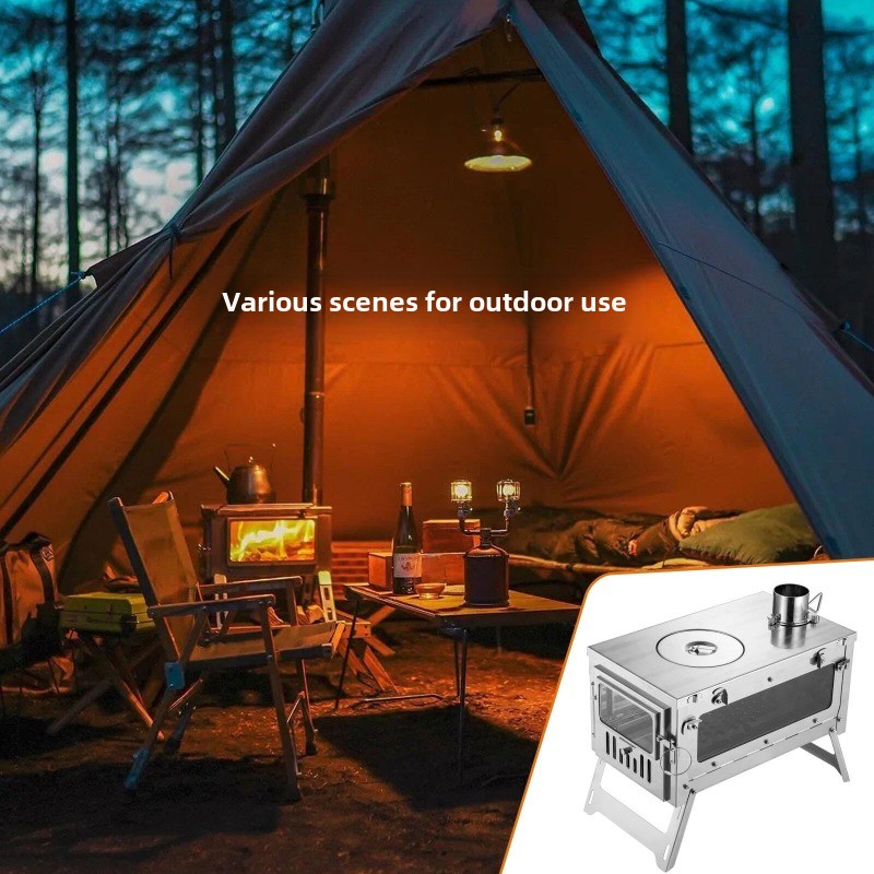 430 สแตนเลสแบบพกพาเต็นท์เตาพับ - Camping Cooking Tent บทวิจารณ์และราคา