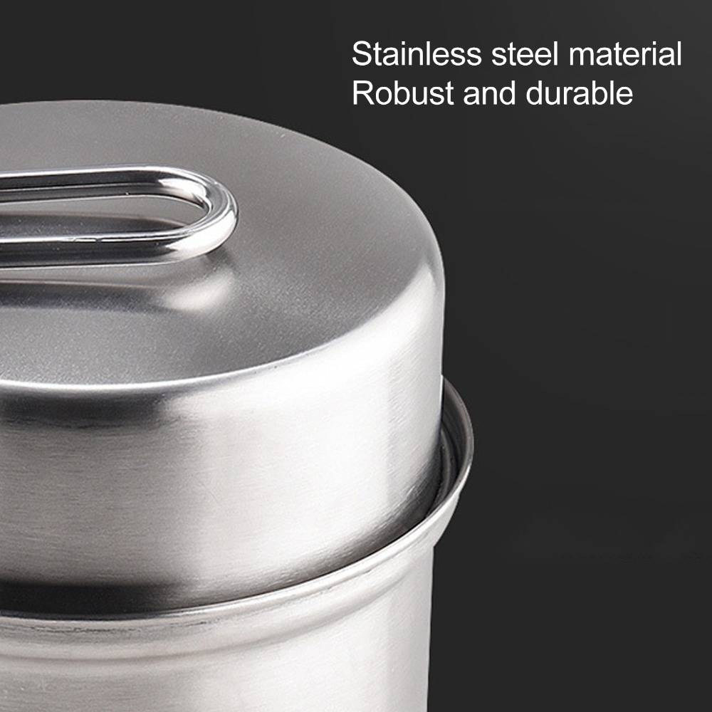 ชุดเครื่องครัวแคมป์ปิ้งสแตนเลส - Camping Cooking Pot Stainless Steel บทวิจารณ์และราคา
