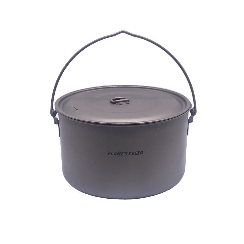 FLAME'S CREED 1100 ml 1950 ml  - Camping Cooking Pots And Pans Set บทวิจารณ์และราคา