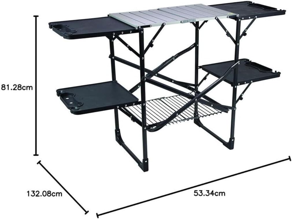 โต๊ะครัวพับได้แบบพกพาสำหรับตั้ - Camping Cooking บทวิจารณ์และราคา