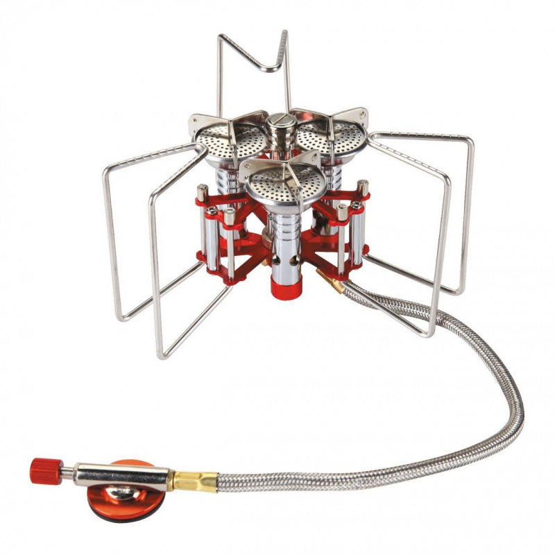 เตาแก๊สแบบพกพา 3 หัวเตา กำลังไ - Camping Cooking Fire Stove บทวิจารณ์และราคา