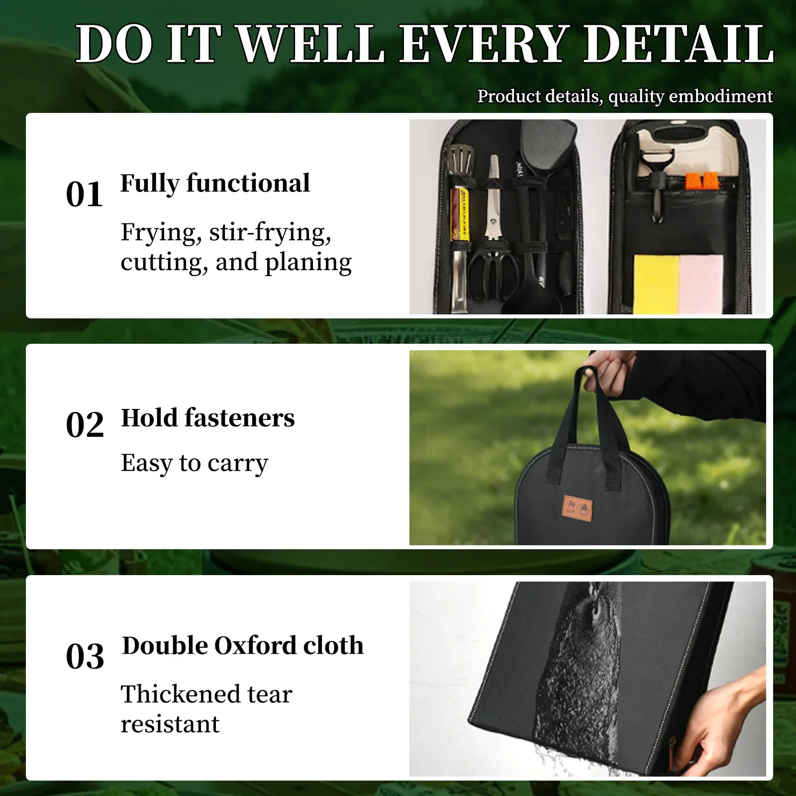 อุปกรณ์กลางแจ้งแบบพกพาชุด 10 ช - Quechua Camping Cooking Set บทวิจารณ์และราคา