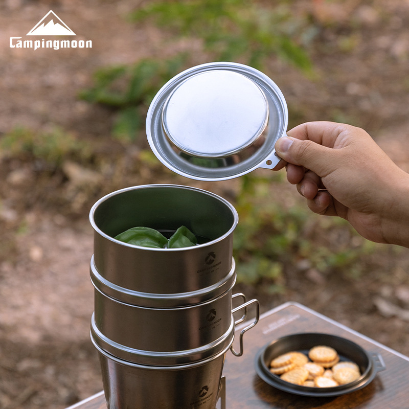กระทะสแตนเลสหนาพิเศษ CAMPINGMO - Camping Cooking Frying Pan บทวิจารณ์และราคา