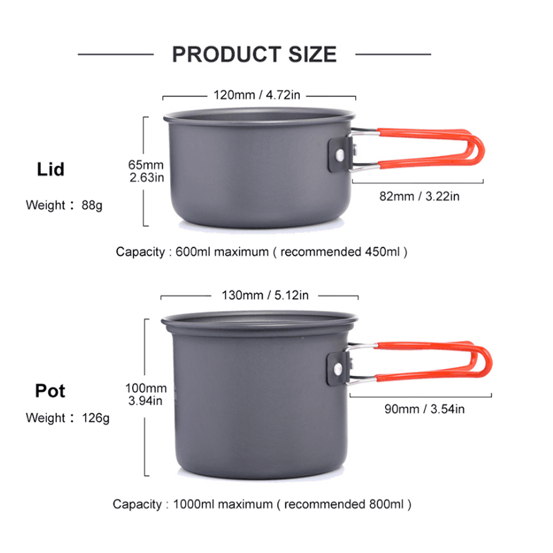 Widesea Camping อุปกรณ์ทําอาหา - Quechua Camping Cooking Set บทวิจารณ์และราคา