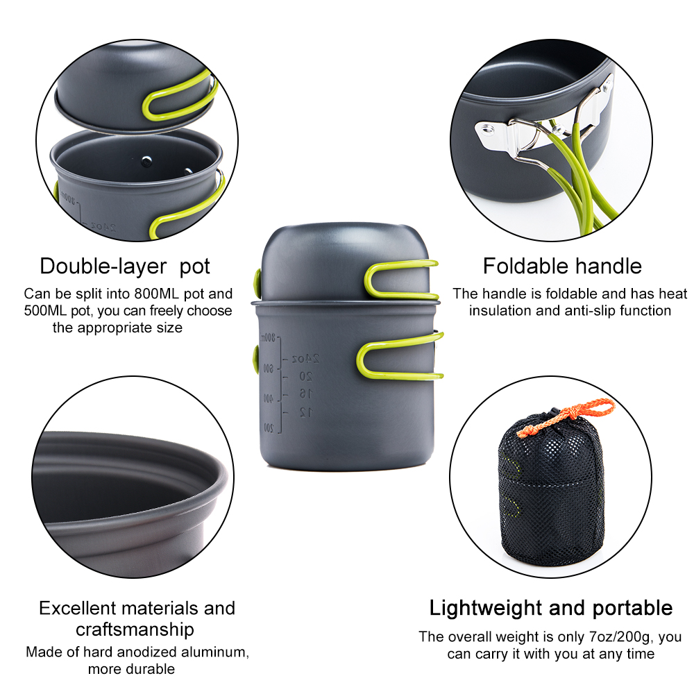 Widesea Camping อุปกรณ์ทําอาหา - Quechua Camping Cooking Set บทวิจารณ์และราคา