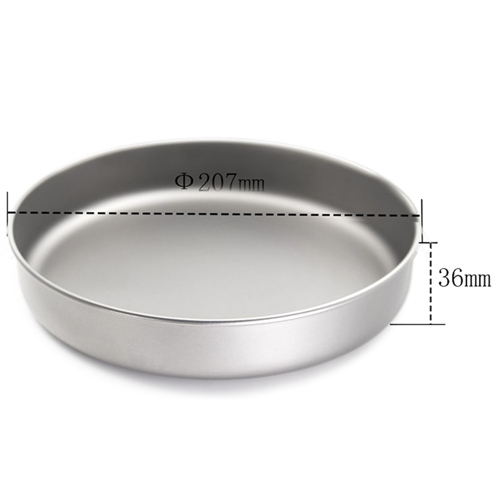 กระทะไทเทเนียมบริสุทธิ์น้ำหนัก - Camping Cooking Frying Pan บทวิจารณ์และราคา