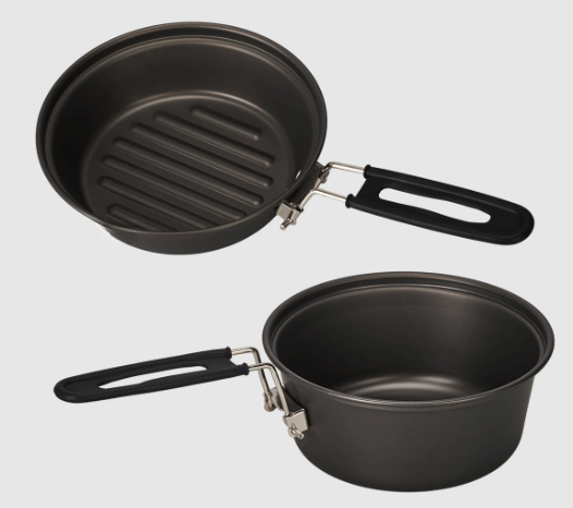 ชุดเครื่องครัวแคมป์ปิ้งอลูมิเน - Camping Cooking Pots And Pans Set บทวิจารณ์และราคา