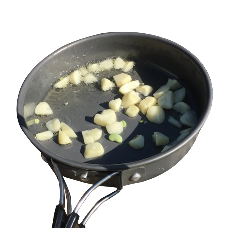 กระทะแบบพกพากระทะนอนสติ๊กแบบกะ - Camping Cooking Set Lightweight บทวิจารณ์และราคา