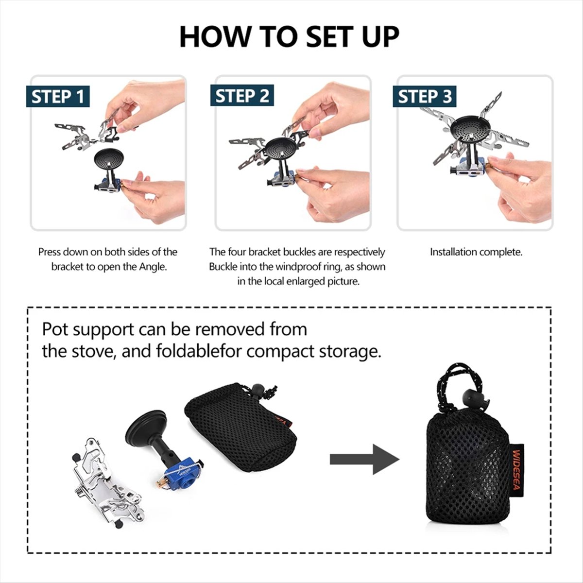 เตาแก๊สปิกนิกกลางแจ้ง ABJV 330 - Camping Cooking Gas Stove บทวิจารณ์และราคา