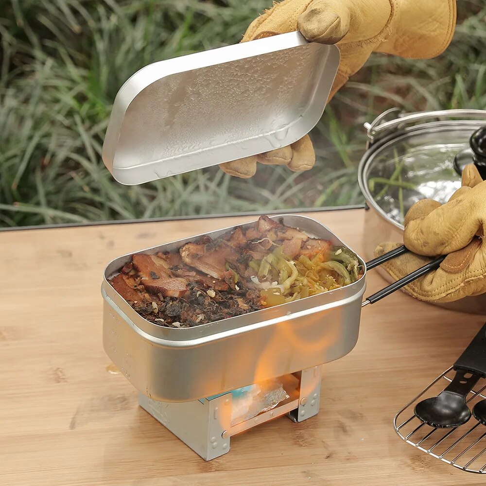 กล่องอาหารกลางวันอลูมิเนียมขนา - Camping Cooking Bowl บทวิจารณ์และราคา