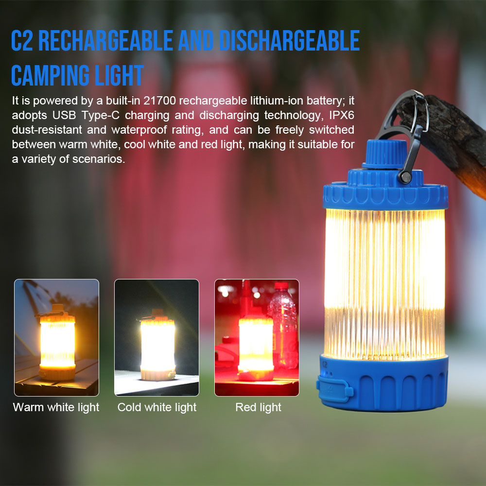 โคมไฟ LED แคมป์แบบชาร์จไฟผ่าน  - Camping Cooking Tent บทวิจารณ์และราคา