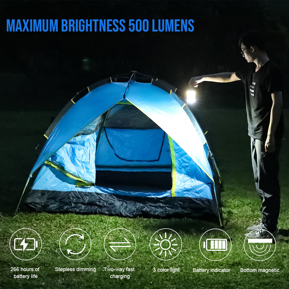 โคมไฟ LED แคมป์แบบชาร์จไฟผ่าน  - Camping Cooking Tent บทวิจารณ์และราคา