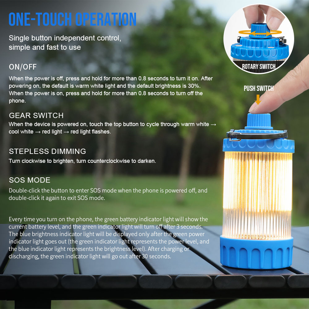 โคมไฟ LED แคมป์แบบชาร์จไฟผ่าน  - Camping Cooking Tent บทวิจารณ์และราคา