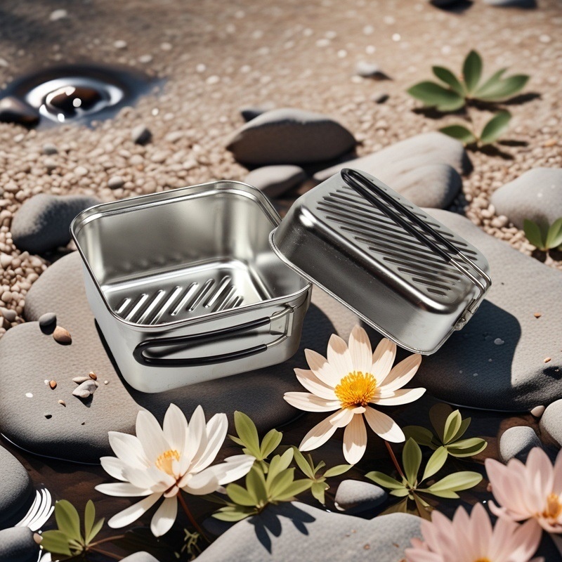 ชุดหม้อทำอาหารกลางแจ้งสแตนเลสส - Camping Cooking Frying Pan บทวิจารณ์และราคา