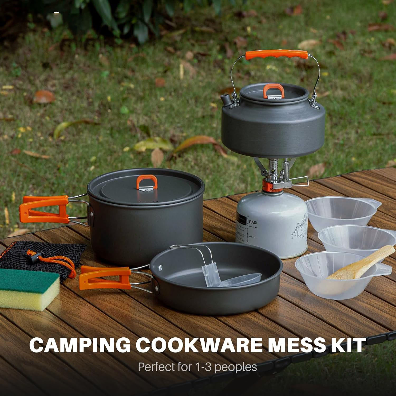 ชุดเครื่องครัวสำหรับตั้งแคมป์  - Camping Cooking Pots And Pans Set บทวิจารณ์และราคา