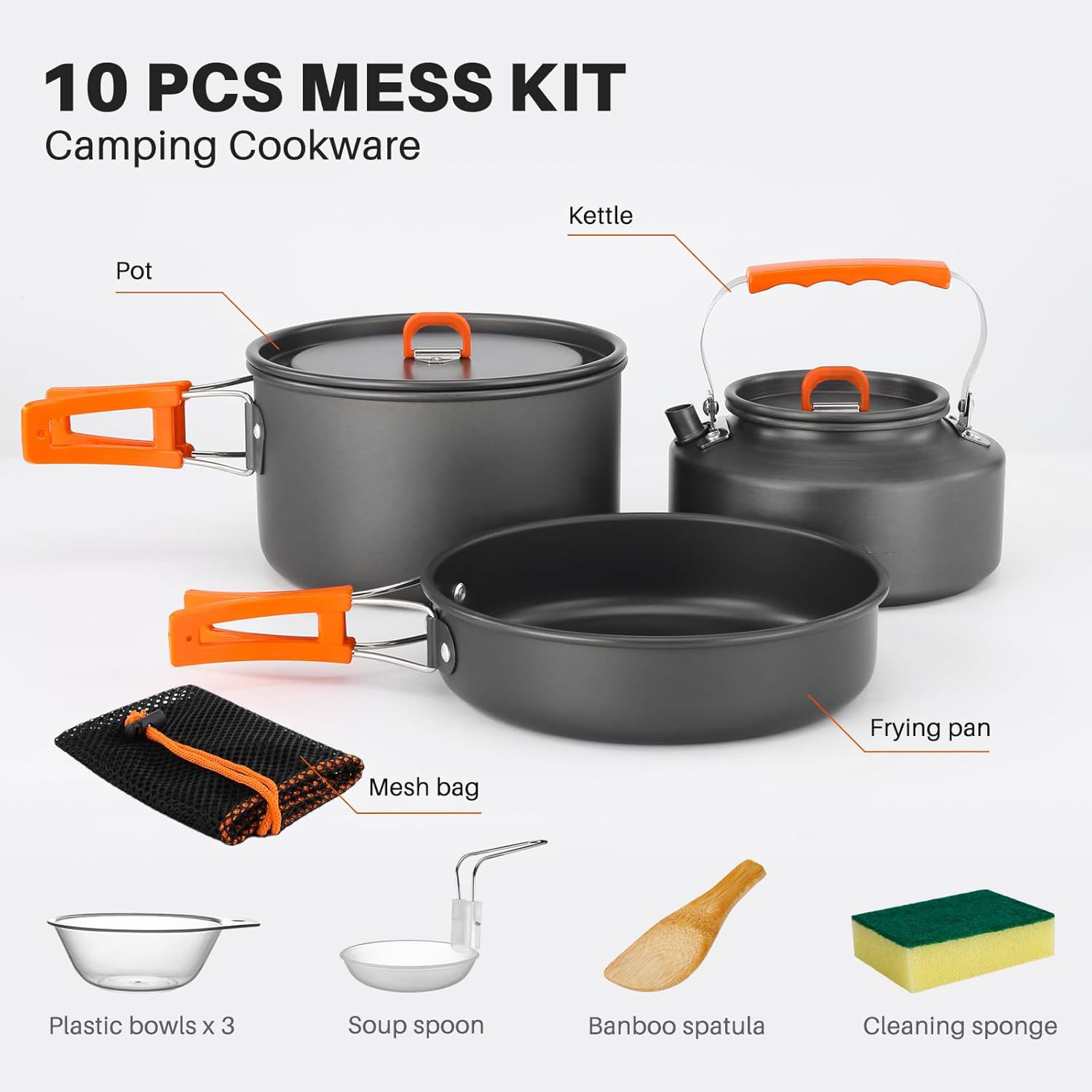 ชุดเครื่องครัวสำหรับตั้งแคมป์  - Camping Cooking Pots And Pans Set บทวิจารณ์และราคา