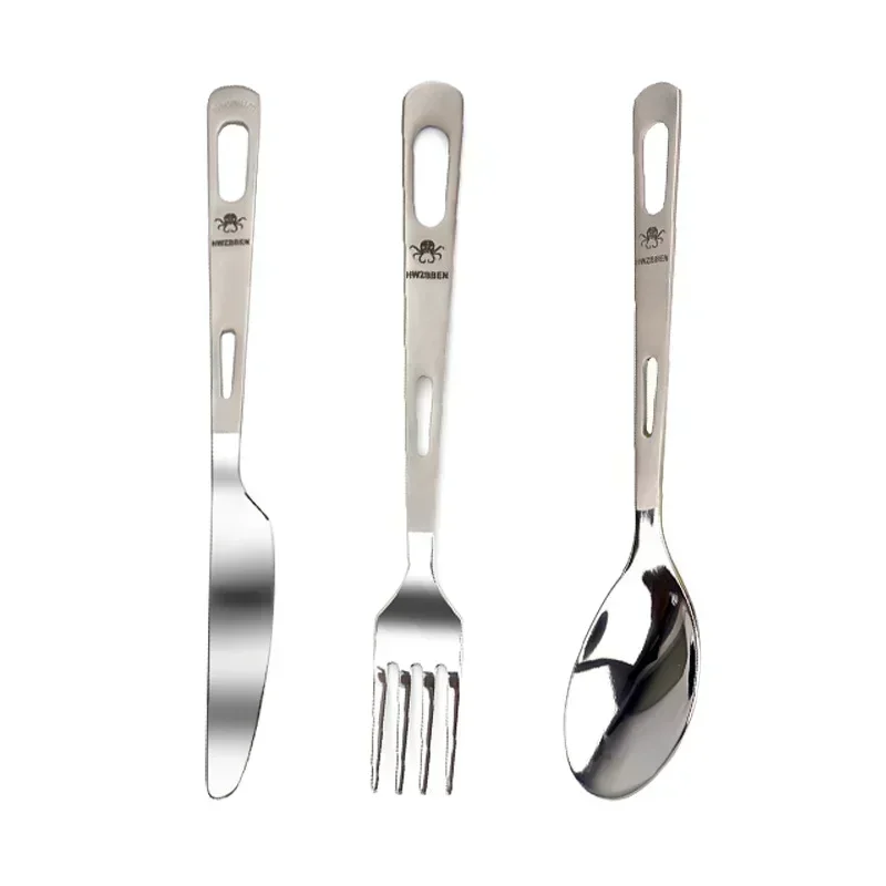 Hwzbben ชุดมีดส้อมช้อนไทเทเนีย - Camping Cooking Kits บทวิจารณ์และราคา