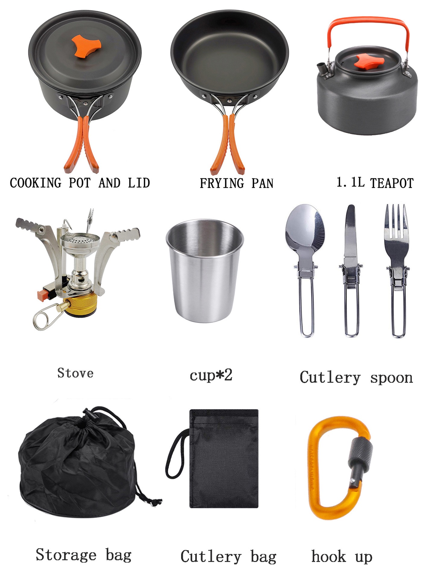 ชุดทำอาหารแคมป์ปิ้งกลางแจ้ง ต้ - Camping Cooking Vegetables บทวิจารณ์และราคา