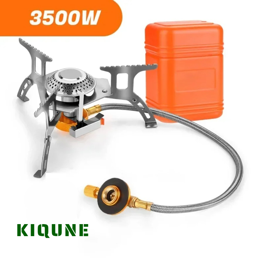 เตาแก๊สแคมป์ปิ้งแบบพกพาพับเตาแ - Camping Cooking Gas Stove บทวิจารณ์และราคา