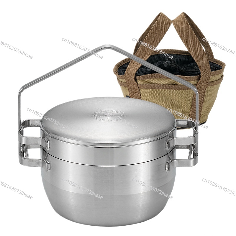 หม้อสแตนเลส DO-25 หนาพิเศษ สำห - Camping Cooking Frying Pan บทวิจารณ์และราคา