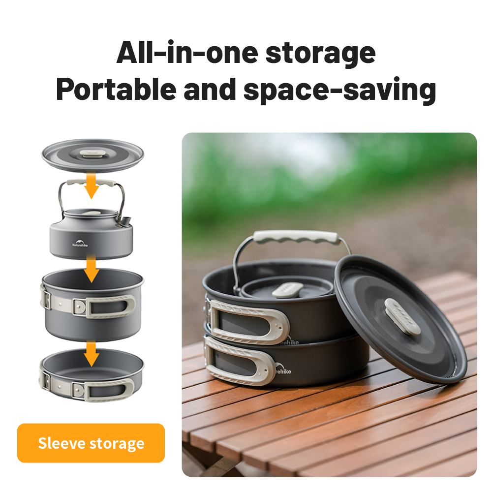 Naturehike ชุดเครื่องครัวตั้งแ - Quechua Camping Cooking Set บทวิจารณ์และราคา
