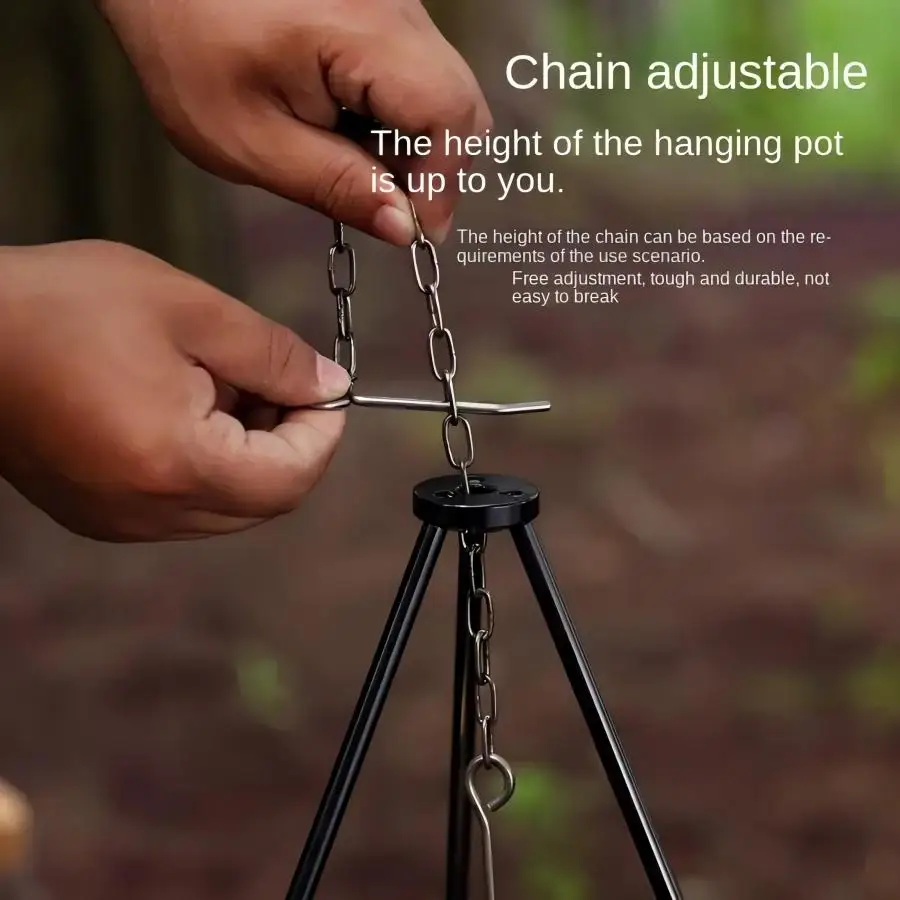 ขาตั้งสามขาสำหรับเตาไฟกลางแจ้ง - Camping Cooking Tripod บทวิจารณ์และราคา