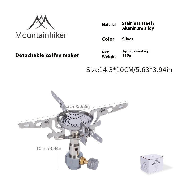 เตากาแฟแบบพกพาสำหรับตั้งแคมป์ป - Camping Cooking Set Lightweight บทวิจารณ์และราคา