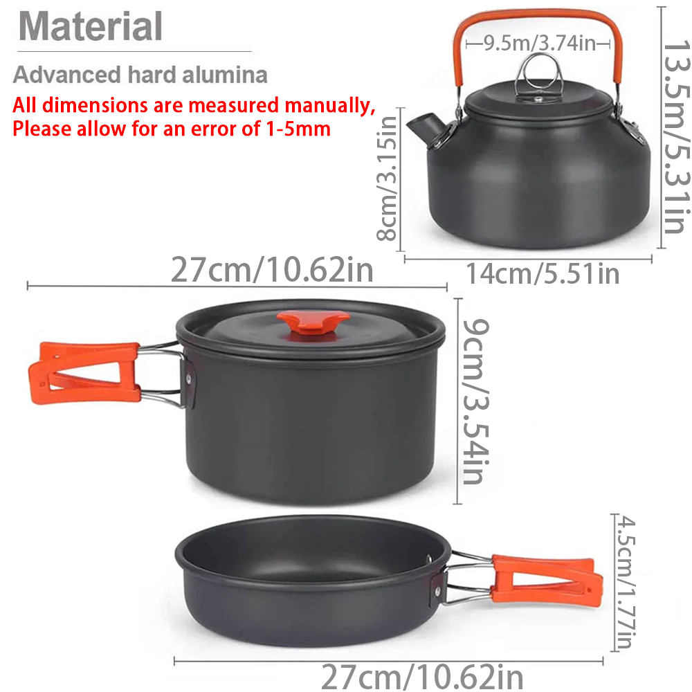 1 ชิ้น/1 เซ็ตชุดเครื่องครัวตั้ - Camping Cooking Kits บทวิจารณ์และราคา